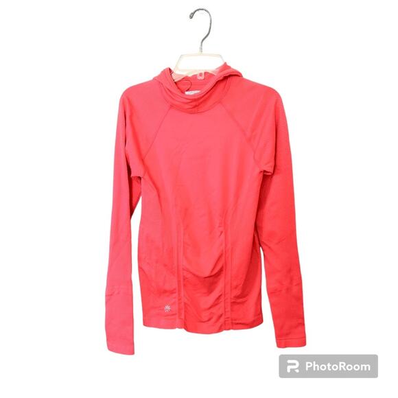 Athleta Tops - Athleta Tracker Coral Hoodie Size XS